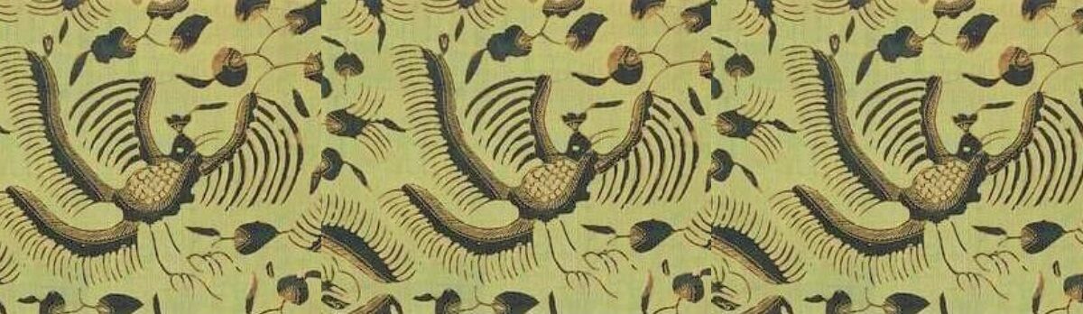 Lokcan vogel in batik