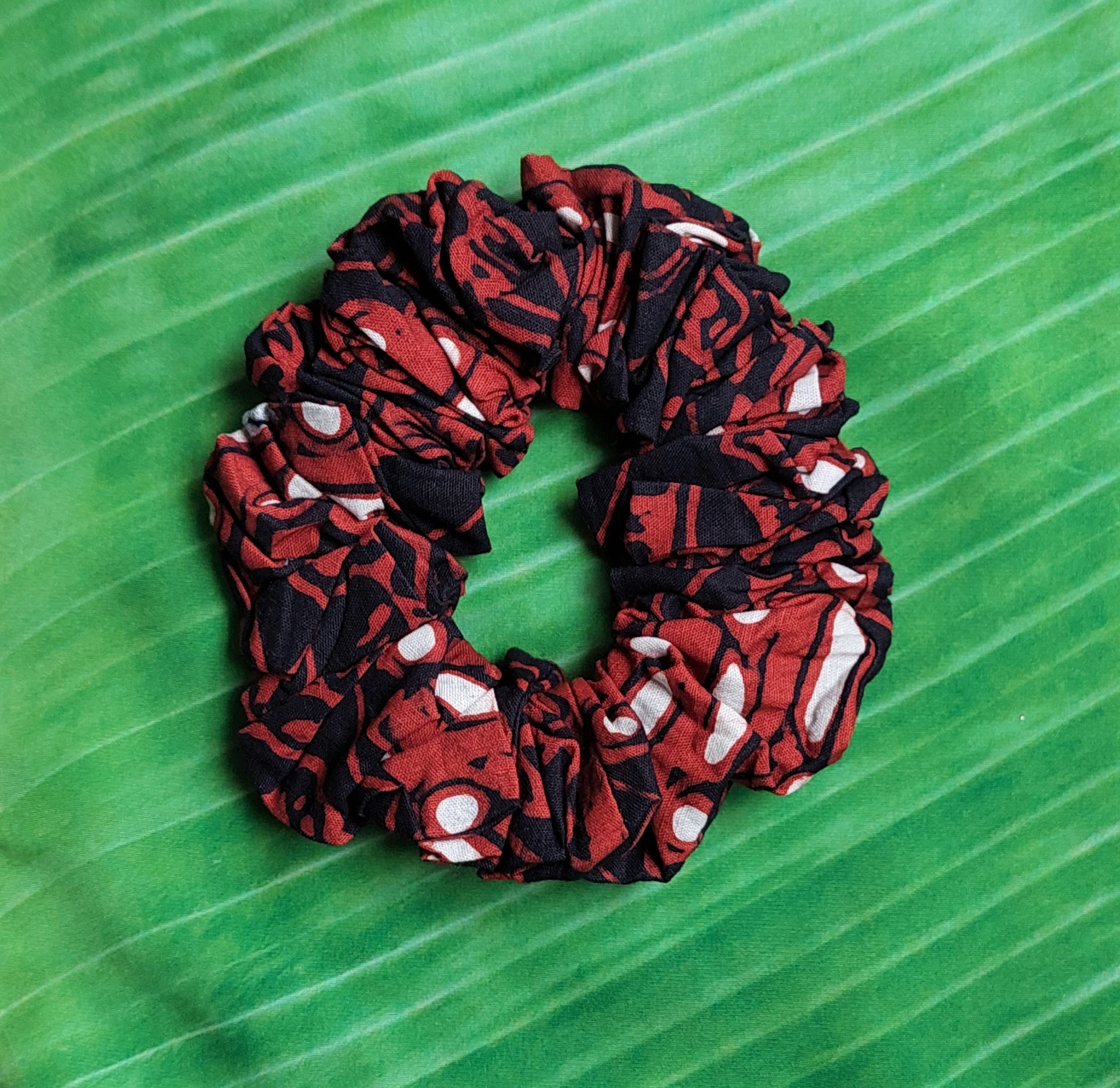 Scrunchy Batik oranje