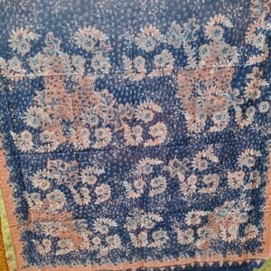 Batik roze blauwe bloemen