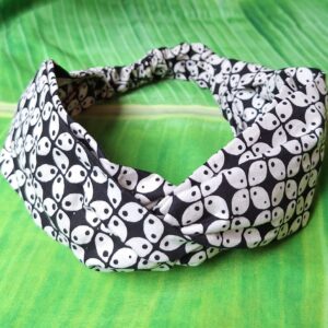 Haarband kawung blauw