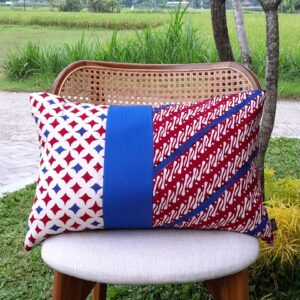 Kussenhoes 60x40 Parang Blauw Rood