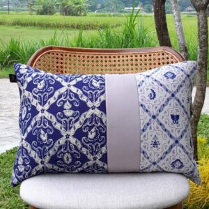 Kussenhoes 60x40 Sido Mukti Delftsblauw