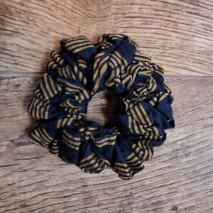 lurik zwart scrunchy